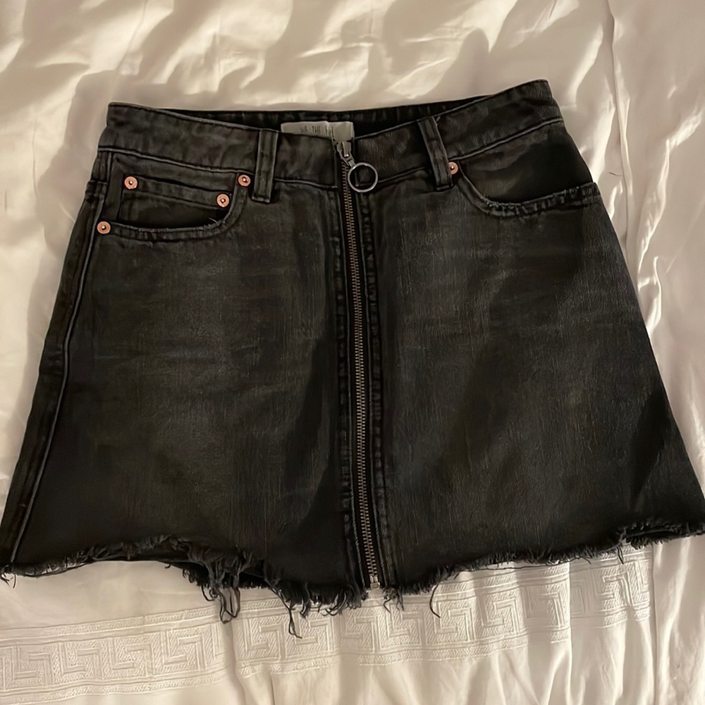 Free people denim skirt